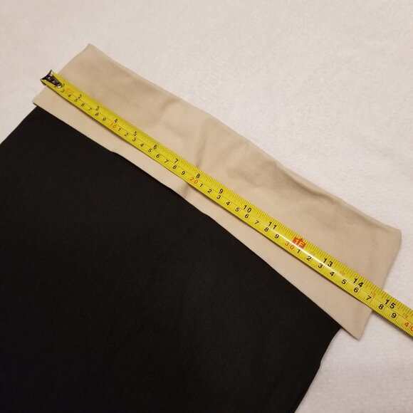 NWT PrettyLittleThing Black Stretch Woven Fold Over Detail Micro Mini Skirt Smal - Picture 12 of 12